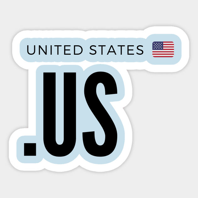 United States .US domain - USA Sticker by felipesasaki